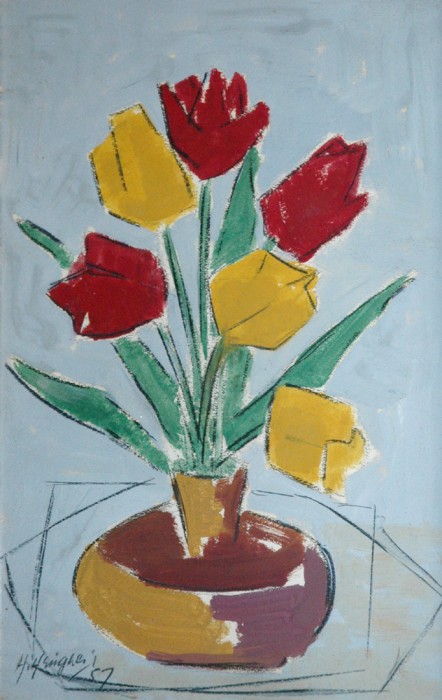 A  vase of flowers