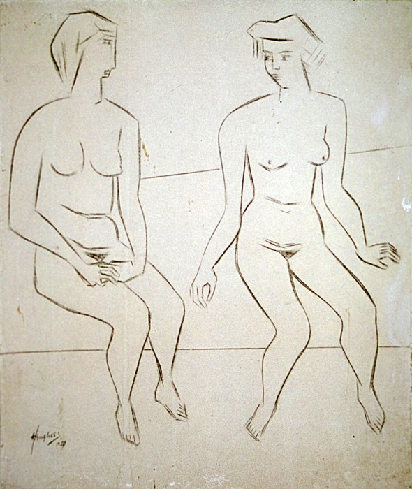 Two Seated Women