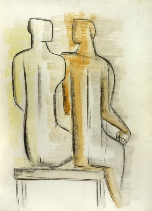 Seated Couple